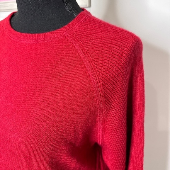 Sweet Romeo Red Women’s Long Sleeve Crew Neck Sweater (XS) - Picture 3 of 6